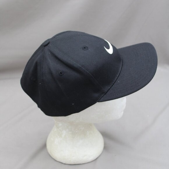 Vintage Hat - Nike White Swoosh Black Body - Adult Snapback - Picture 7 of 9